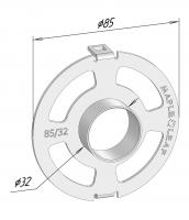 Копировальное кольцо 32/85 с загнутыми ушками (FESTOOL)